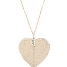 Bijuterii Femei Forever21 Leaf Pendant Longline Necklace Gold