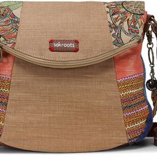 Sakroots Artist Circle Foldover Crossbody Camel Spirit Desert