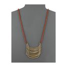 Bijuterii Femei Lucky Brand Red and Gold Multi Moon Necklace Gold