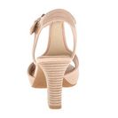 Incaltaminte Femei Rockport Seven to 7 75mm T-Strap Sandal Nude VegtanPatent