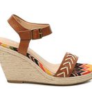 Incaltaminte Femei CL By Laundry Pareo Wedge Sandal Cognac