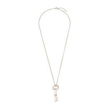 Bijuterii Femei Fossil Cut Out Key Pendant Necklace Rose Gold