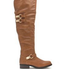 Incaltaminte Femei CheapChic Moto Ride Tall Boots Chestnut