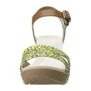 Incaltaminte Femei Crocs Leigh II Ankle Strap Graphic Wedge HazelnutGold