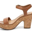 Incaltaminte Femei Dune London Willa Wedge Sandal Cognac