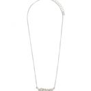 Bijuterii Femei Forever21 Rhinestone Leaf Necklace Silverclear