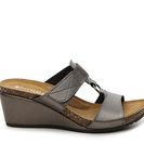 Incaltaminte Femei Patrizia by Spring Step Tamsin Wedge Sandal Pewter Metallic