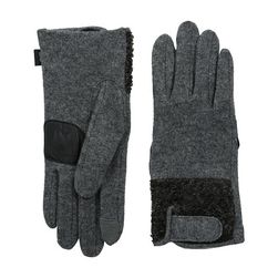 Accesorii Femei Echo Design Touch Boucle Tab Gloves Grey Heather