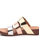 Incaltaminte Femei FitFlop FifFlop Gladdie Slide Wedge Sandal GoldRose GoldSilver