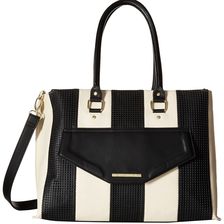 Steve Madden Balissa Tote White/Black/Gold