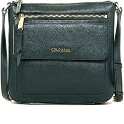 Cole Haan Antonia Small Leather Crossbody DARK SPRUCE