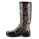 Incaltaminte Femei Sakroots Rhythm Owl Rain Boot Black Multi