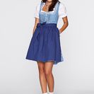 Costum popular bavarez cu şorţ, scurt 