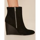 Incaltaminte Femei Forever21 Faux Suede Wedge Ankle Boot Black