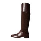 Incaltaminte Femei Michael Kors Rooney Chocolate Embossed Croco ShinySport Suede