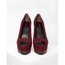 Incaltaminte Femei Forever21 Ridged Platform Pumps Wine