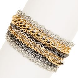 Ralph Lauren Multi-Chain Bracelet SV GLD HEM