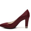 Incaltaminte Femei AK Anne Klein Tonia Reptile Pump Burgundy