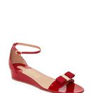 Incaltaminte Femei Salvatore Ferragamo Red Margot Two Piece Demi Wedge Sandals Red