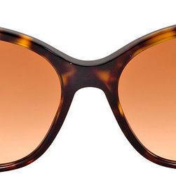 Michael Kors Sabina Cat Eye Sunglasses - Black Tortoise/Smoke Gradient N/A
