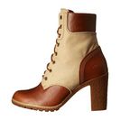 Incaltaminte Femei Timberland Glancy 6quot Boot Buckthorne Brown Full Grain with Dark Tan Waxed Canvas