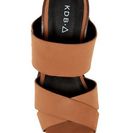 Incaltaminte Femei Kelsi Dagger Morten Crisscross Wedge Sandal COGNAC