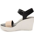 Incaltaminte Femei Charles David Camp Wedge Sandal BlackWhite