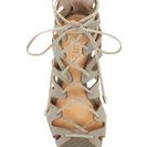 Incaltaminte Femei Schutz Nadia Snake Embossed Sandal CIMENT