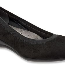 Trotters Lansing Black Kid Suede Leather