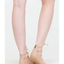 Incaltaminte Femei CheapChic Ride The Wave Pointy Lace-up Flats Nude