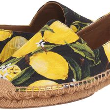 Dolce & Gabbana Espadrillas Broccato Limoni/Fondo/Nero