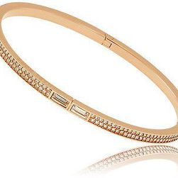 Michael Kors Pave Rose Gold-Tone Bangle MKJ4925791 N/A