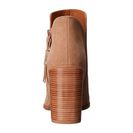 Incaltaminte Femei See by Chloe Heel with Metallic Detail Zip Bootie Beige