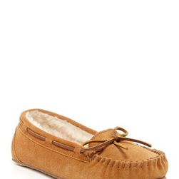 Incaltaminte Femei Minnetonka Junior Trapper Moccasin Faux Fur Lined Slipper CINNAMON