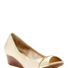 Incaltaminte Femei Cole Haan Tali Peep Toe Wedge 40 SOFT GOLD