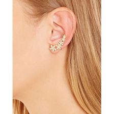 Bijuterii Femei Forever21 Rhinestone Floral Ear Pins Goldmulti