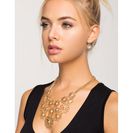 Bijuterii Femei CheapChic Bold Blooms Metal Necklace Met Gold