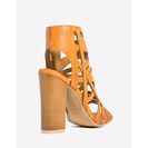 Incaltaminte Femei CheapChic Embark-43m Treasure Hunt Heel Cognac