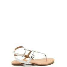 Incaltaminte Femei CheapChic Punch-drunk Love Faux Patent Sandals White