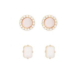 Bijuterii Femei Forever21 Iridescent Faux Stone Stud Set Goldmulti