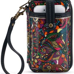 Sakroots Artist Circle Smartphone Wristlet Rainbow Spirit Desert