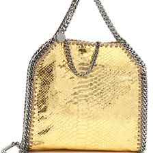 Stella McCartney Mini Tote Shaggy Deer Falabella Bag GOLD