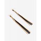 Bijuterii Femei CheapChic Tubular Tassel Drop Earring Black Ptrn