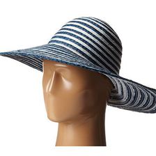 Accesorii Femei Echo Design Metallic Ribbon Floppy Hat Navy