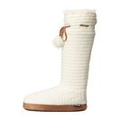 Incaltaminte Femei MUK LUKS Slipper Boot w Poms Ivory