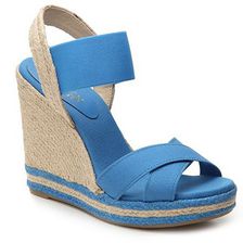 Incaltaminte Femei LAUREN Ralph Lauren Elana Wedge Sandal Blue