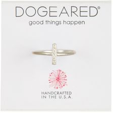 Dogeared Sterling Silver Vertical Bar Ring - Size 5 SILVER