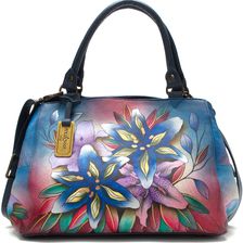 Anuschka Handbags Triple Compartment Large Satchel Luscious Lilies