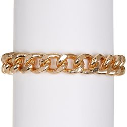 Steve Madden Stud Detailed Rolo Chain Toggle Bracelet GOLD