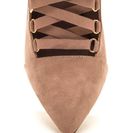 Incaltaminte Femei CheapChic About Town Faux Suede Lace-up Booties Mauve